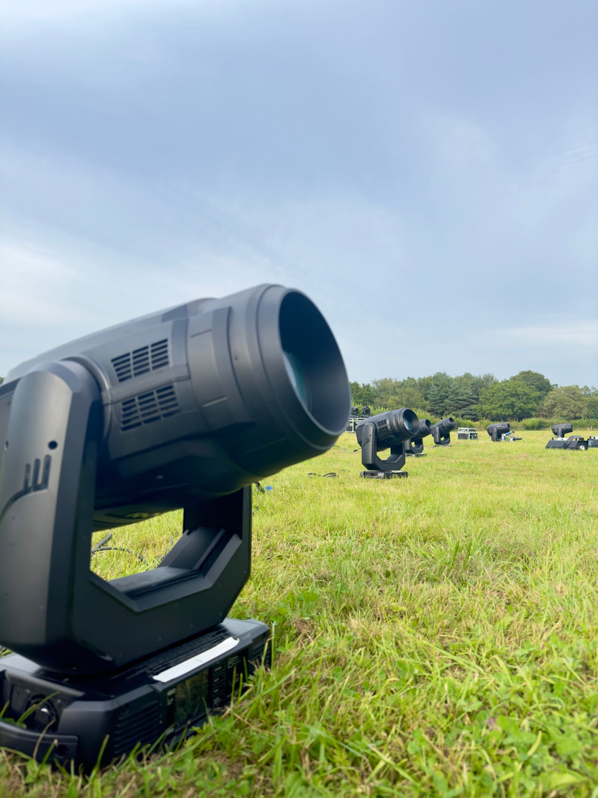 Lighting and drone show test site