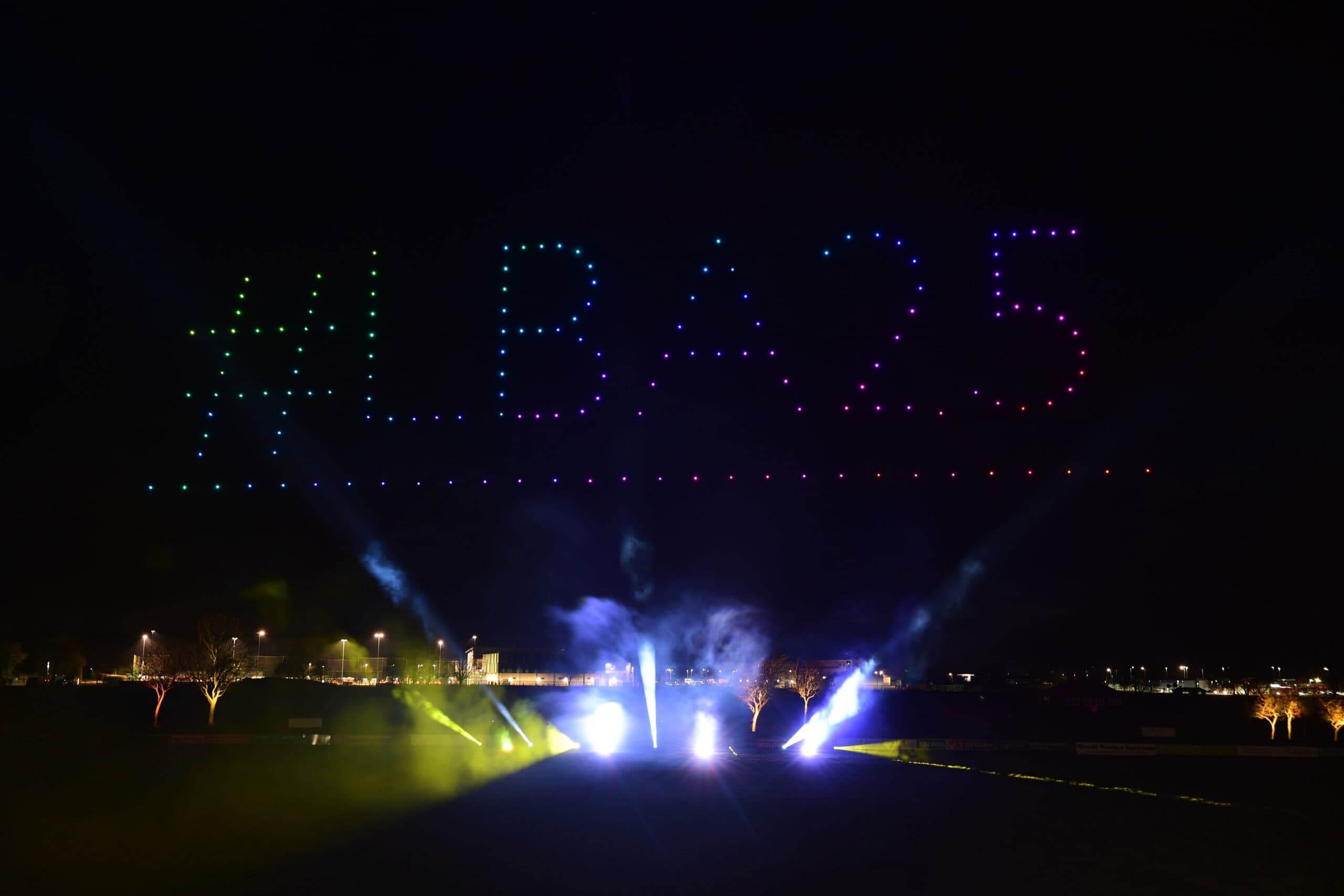 #LBA25 colour drone display