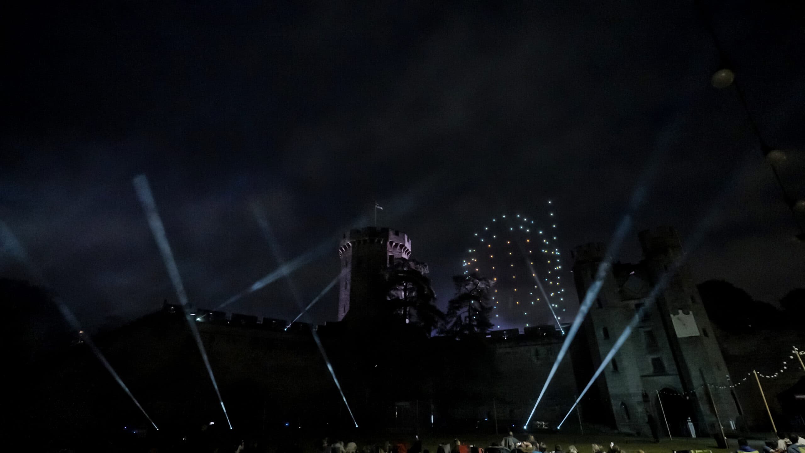Spaceman aerial drone display